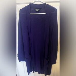 Addition Elle Purple Duster Knit Sweater